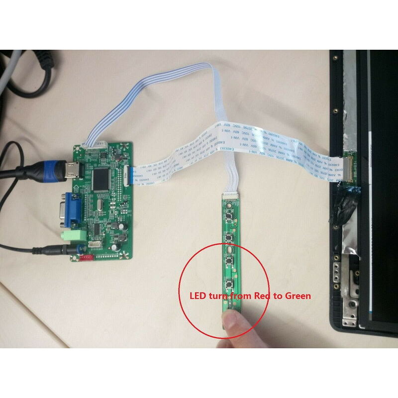 Untuk N133BGE-EAA/EA2/EA1/EAB 30pin LCD Tampilan Layar DIY 13.3 "Papan Pengontrol VGA EDP 1366 × 768 Monitor LED