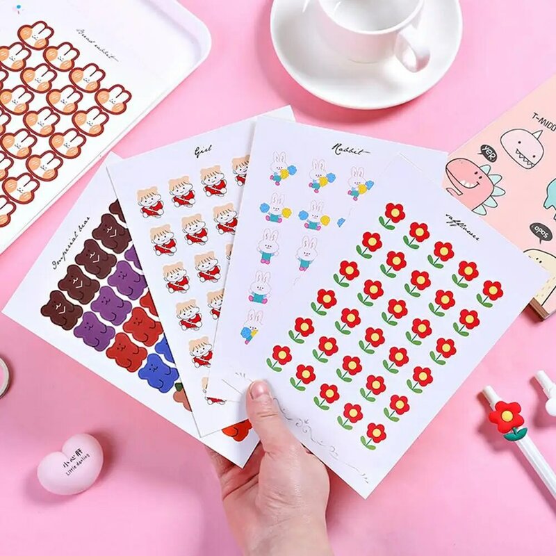 Colorful Account DIY Sticker Sealing Sticker Mobile Phone Case Decorative Sticker for Children Students Gift Notebook Tape Decor
