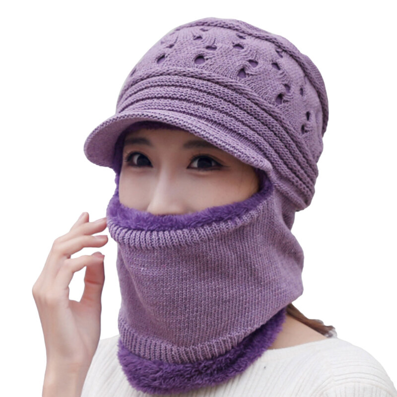 Женский зимний теплый шнурок с плюшевой подкладкой, теплый ветрозащитный шарф с капюшоном