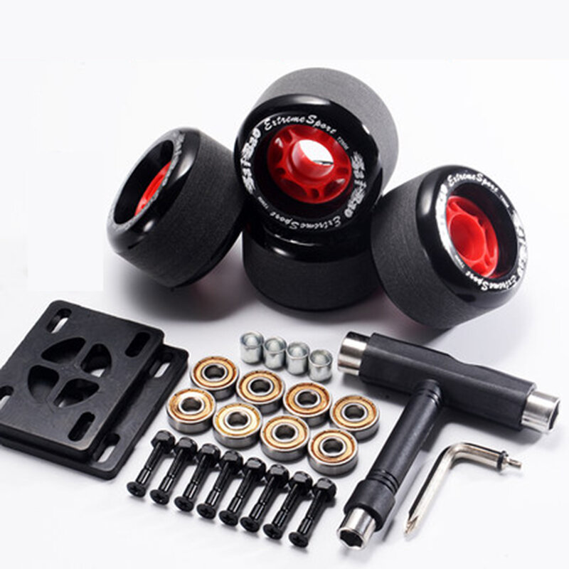2020 New Arrival 78A 70*42mm Skateboard Wheels With ABEC-11 Bearing With Tools With 6mm Skateboard Rubber Gasket Screw Wheel