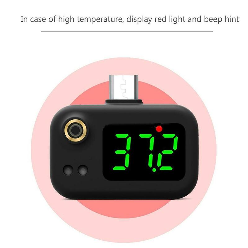 Mini detector de termómetro de frente digital infrarrojo portátil USB 