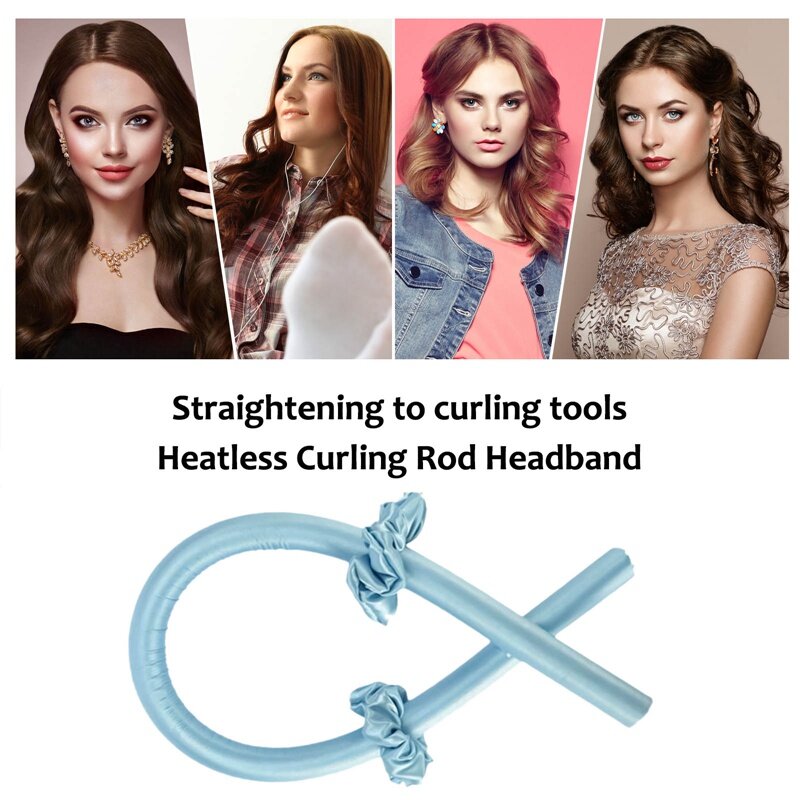 Heatless Curling Rod Headband Lazy Curler Silk Curling Ribbon Silk Curling Ribbon Heatless Hair Curling Ribbon Make Hair Curly