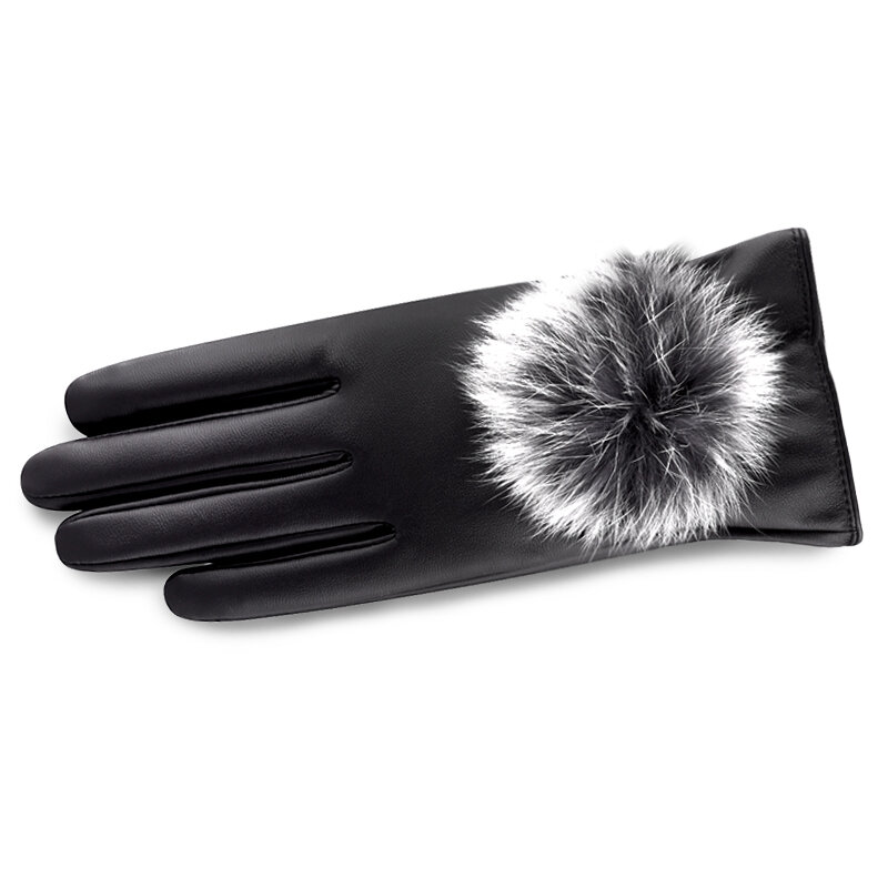 JIFANPAUL – gants en cuir véritable de mouton pour femmes, haute qualité, doigt complet, écran tactile, gants chauds d'automne et d'hiver, livraison gratuite