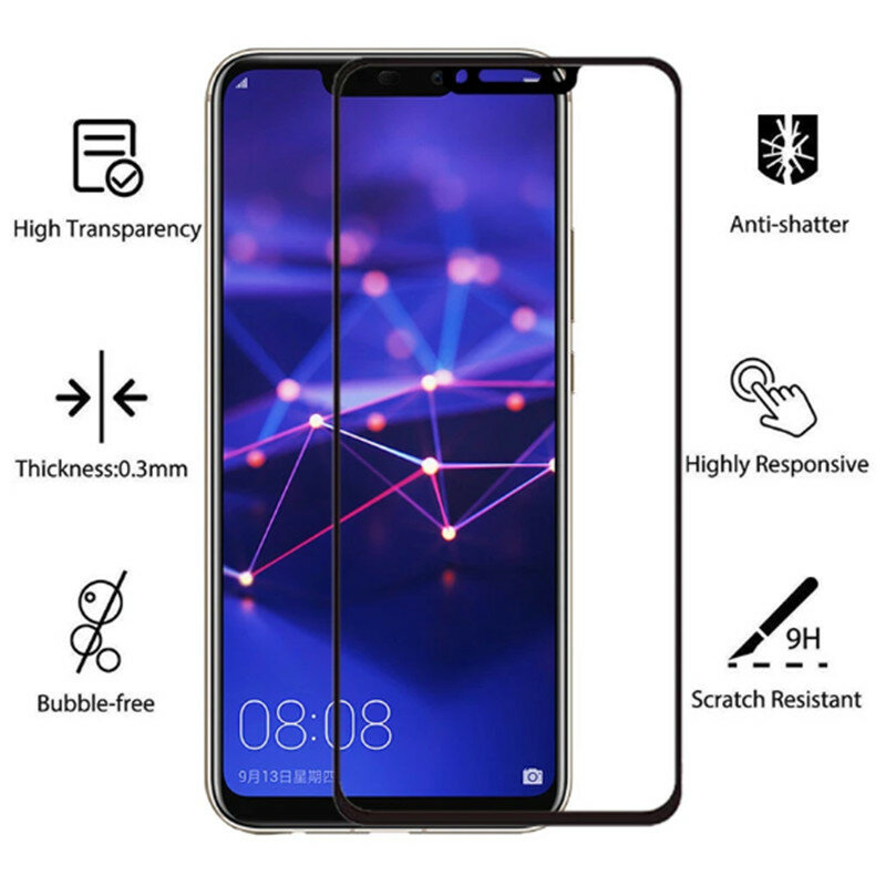 2Pcs For Huawei mate 10lite Mate10Pro 10 20 light Screen Protector Tempered Glass on Huawei mate 20 lite mate30 Protective Film