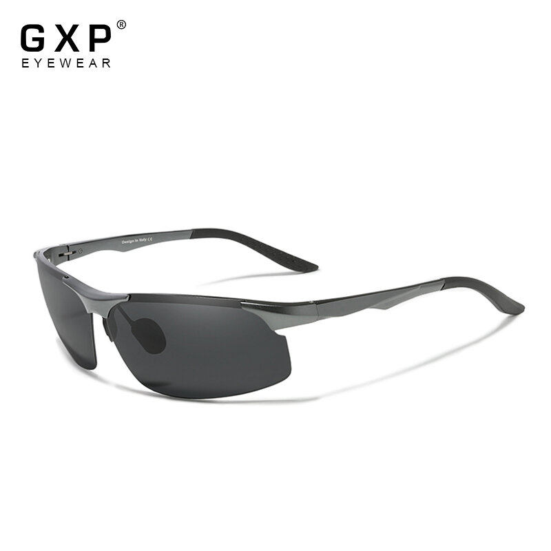 GXP 패션 알루미늄 남자 선글라스 운전 거울 편광 렌즈 UV400 남성 태양 안경 파일럿 스타일 액세서리 안경