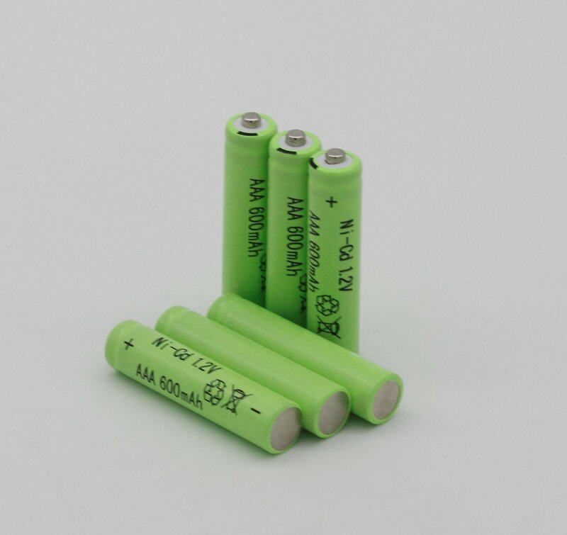 Batteria GTF 5pcs AAA 600MAH Batteria ricaricabile Ni-Mh per pile senza fili del mouse del telecomando