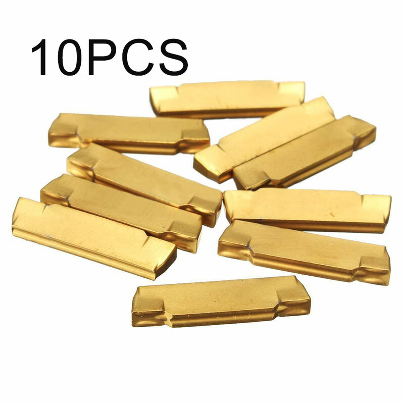 10 قطعة كربيد إدراج الذهب قطع نهاية قابلة للفهرسة طحن تحول مخرطة