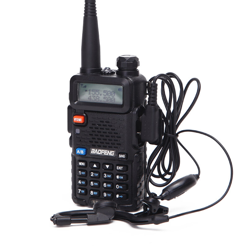 ต้นฉบับ Baofeng UV-5R อัพเกรดใหม่ Walkie Talkie วิทยุสองทาง UHF VHF Dual Band ยาวกลางแจ้ง Ham Transceiver