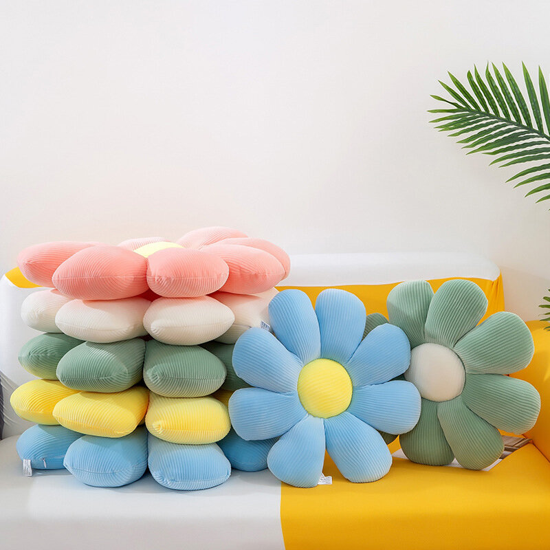 Pequeno daisy flor travesseiro itens domésticos almofadas delicadas almofadas de extremidade confortável multi-colorido cadeira almofadas daisy coxim