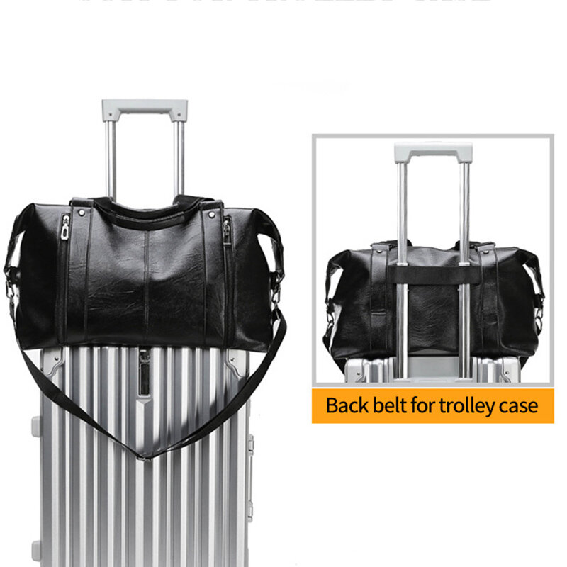 Männer Hohe Qualität PU Leder Reisetaschen Männlichen Große Kapazität Business Hand Gepäck Tasche Gym Wasserdicht Schulter Taschen XA18M