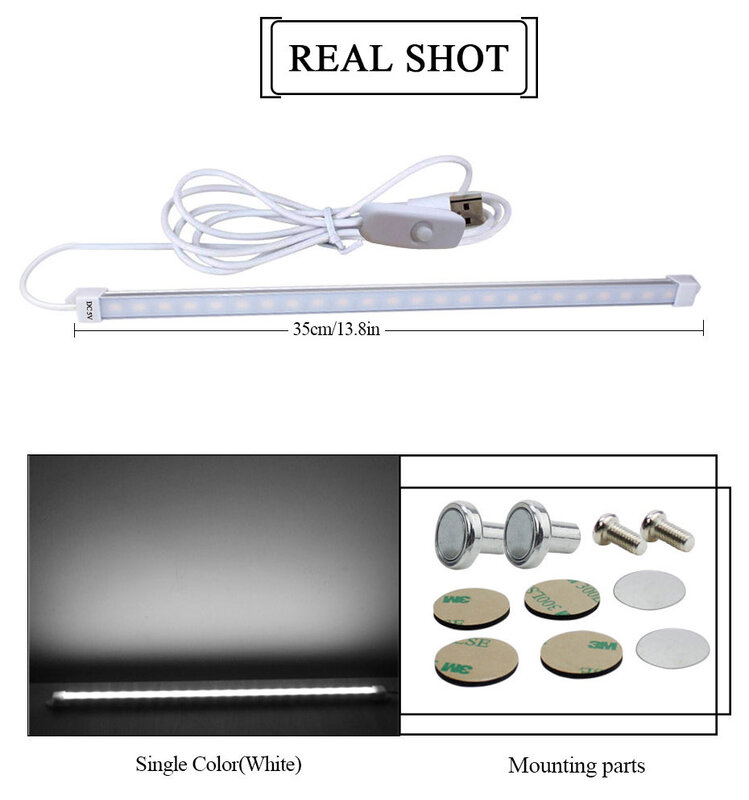 Светодиодная настольная лампа с питанием от USB, Гибкая Настольная лампа для чтения с защитой глаз, с белым/теплым белым/натуральным белым св...