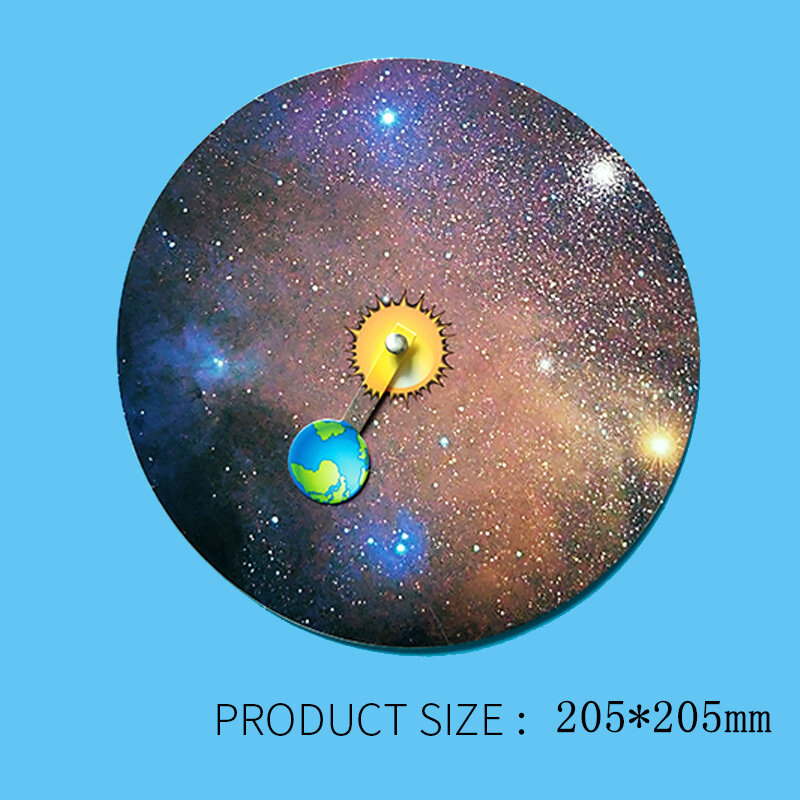 Placa de experimentos con disco para niños, juguete educativo de ensamblaje de ciencia, tecnología de Sistema Solar DIY, ocho planetas