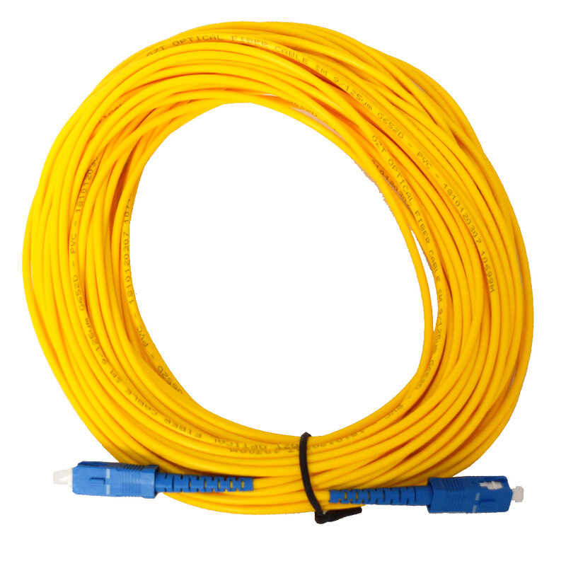 Cable de puente de fibra óptica SM SX, 3mm, 3M, 5M, 10M, 15M, 20M, 30M, 50M, 100M, 19/125 M, SC/PC-SC/PC, Envío Gratis