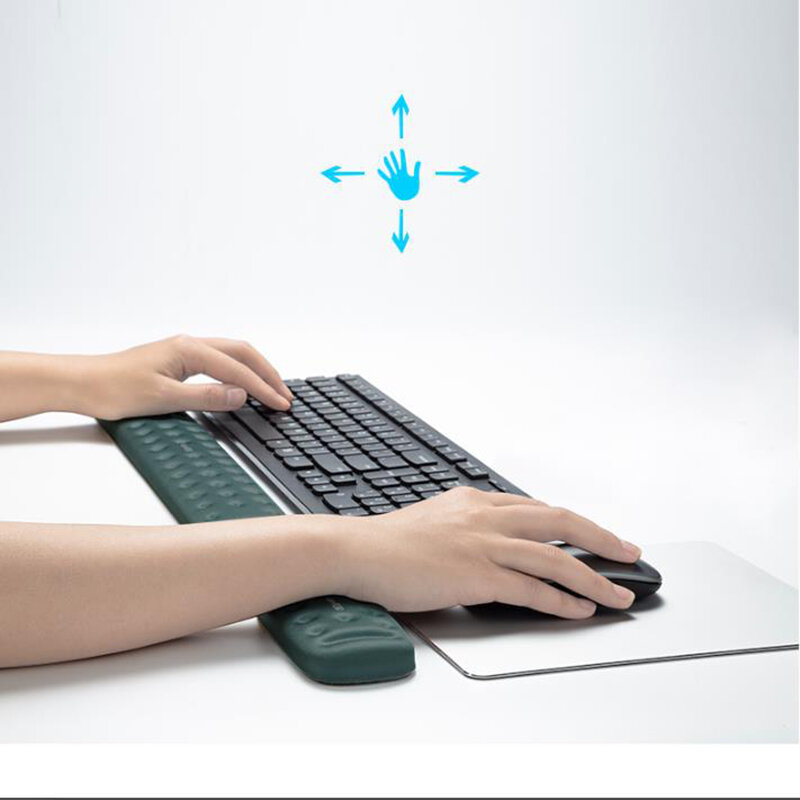 손목 받침대가있는 마우스 패드 컴퓨터 노트북 마우스 매트 손목 받침대 손목 받침대가있는 두꺼운 실리콘 오피스 마우스 패드 게임