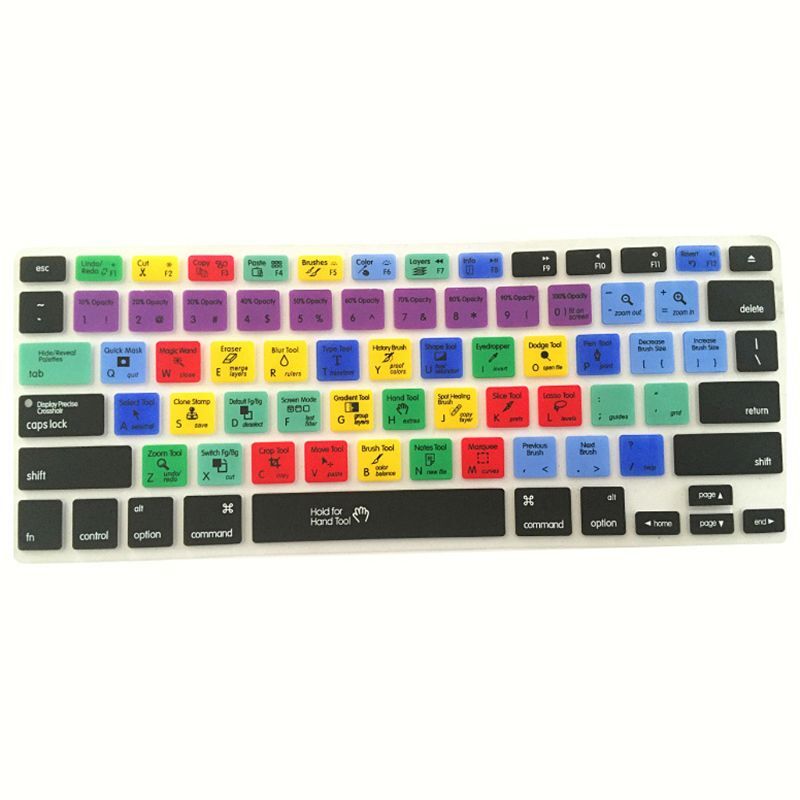 English Adobe Photoshop Shortcut Keys Keyboard Protector Keyboard Covers