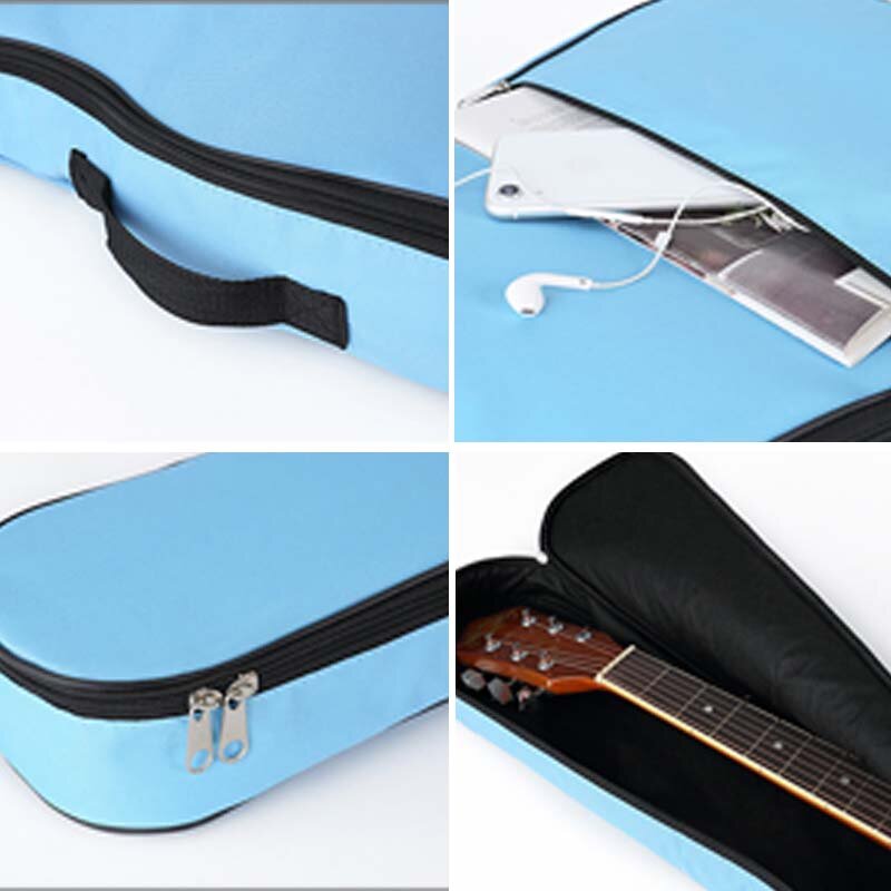 Scione 40/41 Inch Double Shoulder Straps Guitar Oxford Fabric Acoustic Guitar Bag 5mm Case Waterproof Backpack Guitar Carry Case