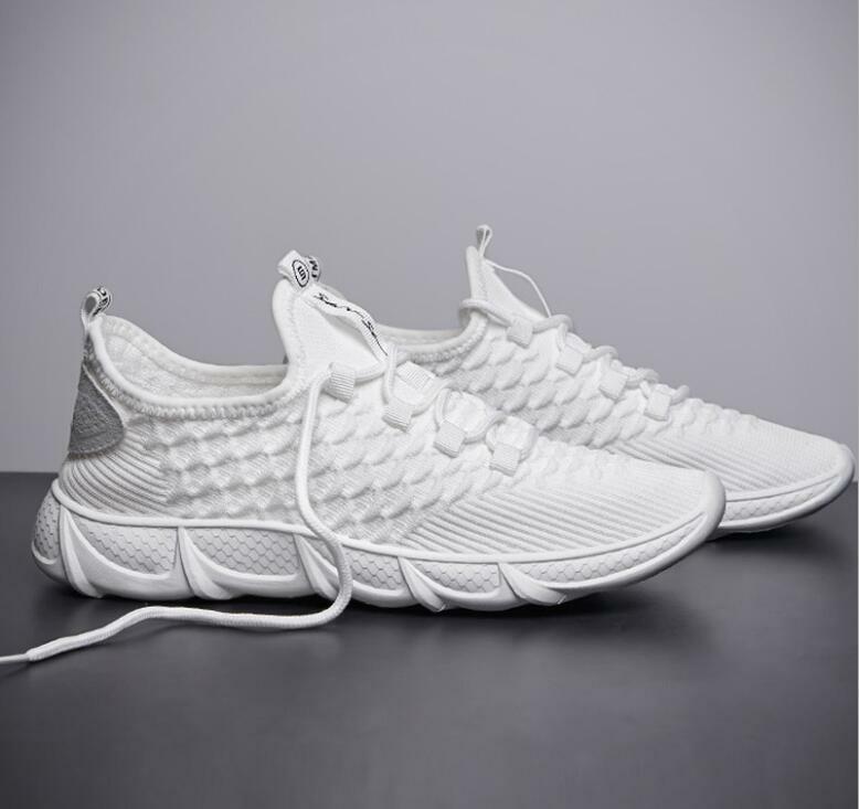 2020 nouveaux hommes maille baskets hommes chaussures décontractées lac-up chaussures léger confortable respirant marche vulcaniser Zapatillas Hombre
