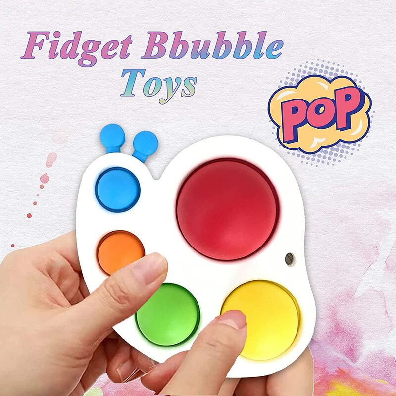 (5 팩) Spinner Dimple Fidget Toys 스트레스 릴리프 및 안티 불안 장난감, 어린이 andAdults ,Fidget Spinner Toys pack, Simple Spinne