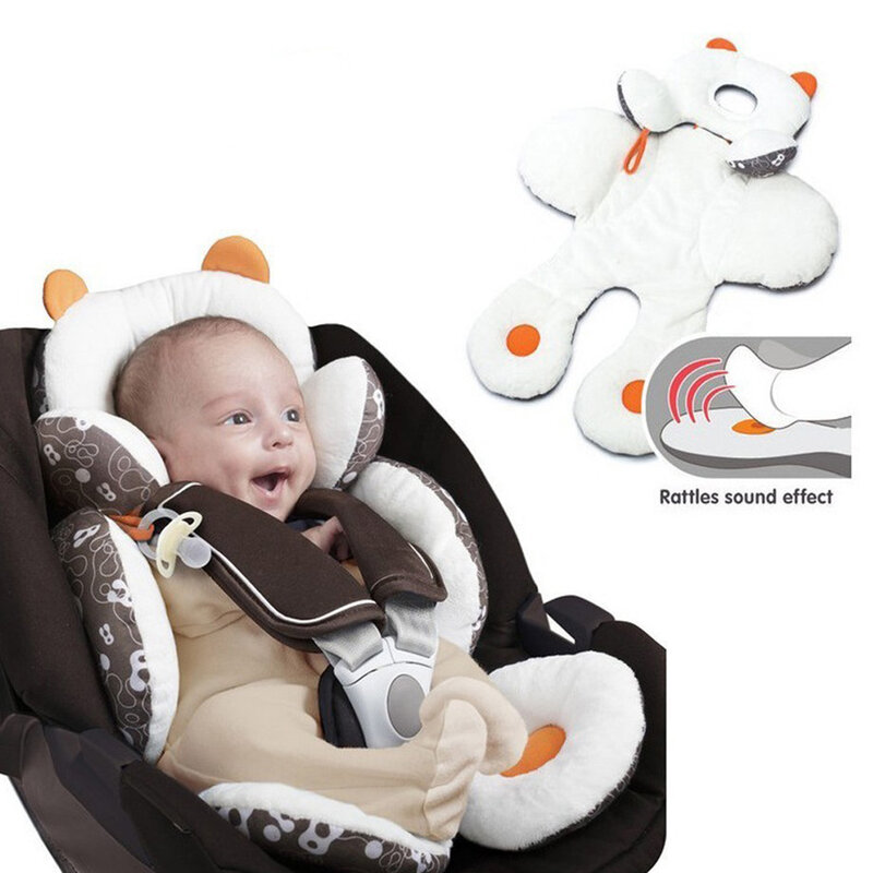 Soporte para la cabeza de bebés pequeños, soporte corporal para asiento de coche, cochecitos de correr, cojines, almohada para dormir, esterilla para coche