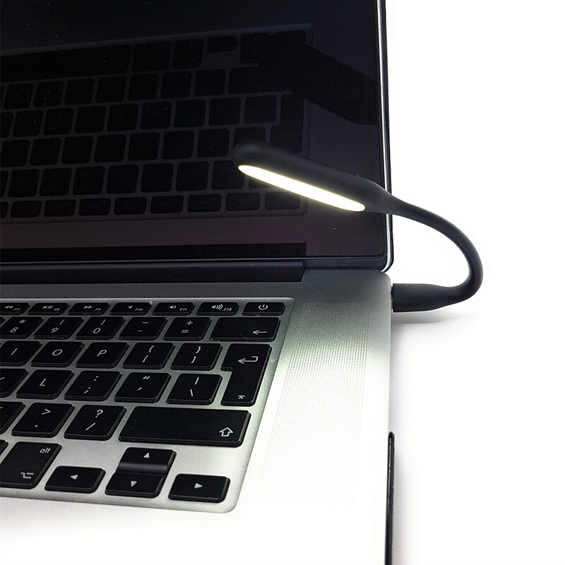 미니 USB LED 5V 1.2W 슈퍼 밝은 유연한 휴대용 Bendable 독서 램프 보조베터리 PC 노트북 조명