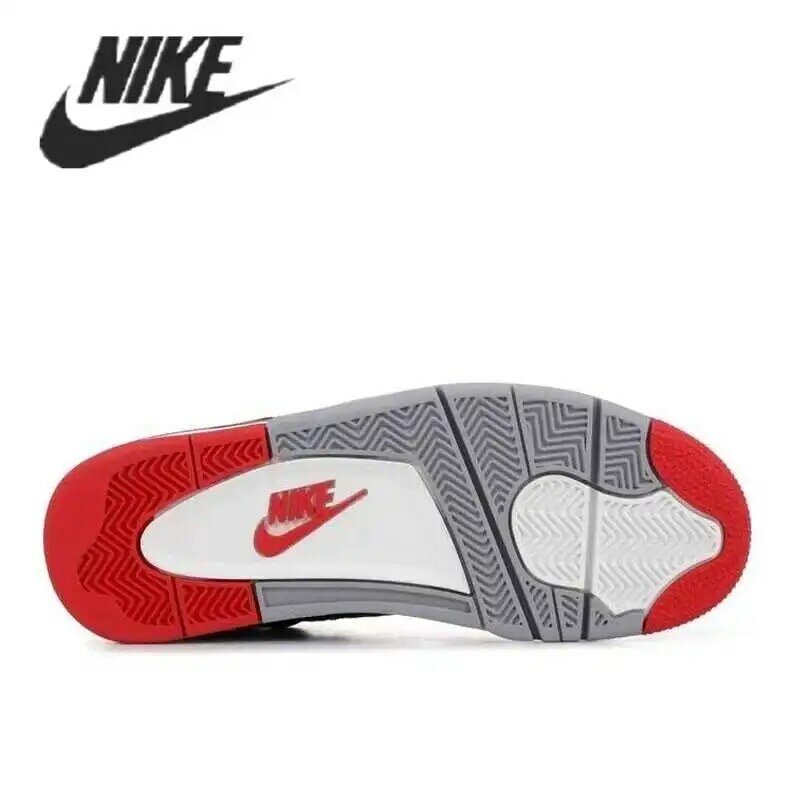 -Zapatillas Nike Air Jordan 4, originales, Retro, guaba, hielo, vela negra, globo de langosta, deportadores