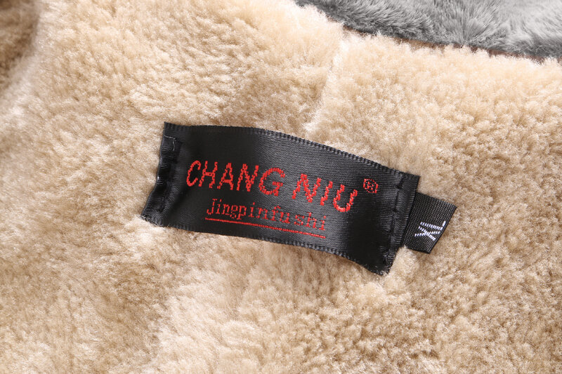 ChangNiu 女性ロングレザージャケット PU 3 色黒赤ディープグリーンフェイクファーインサイド冬暖かいフルスリーブ女性ロングジャケット