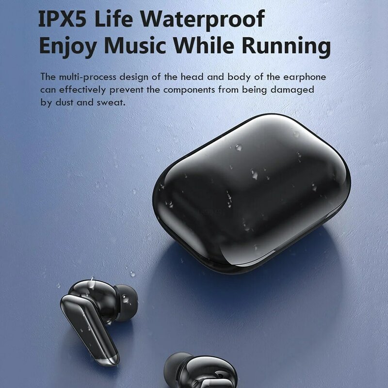 Auriculares inalámbricos con Bluetooth 5,0, dispositivo de audio TWS, con micrófono y Control táctil, a prueba de agua