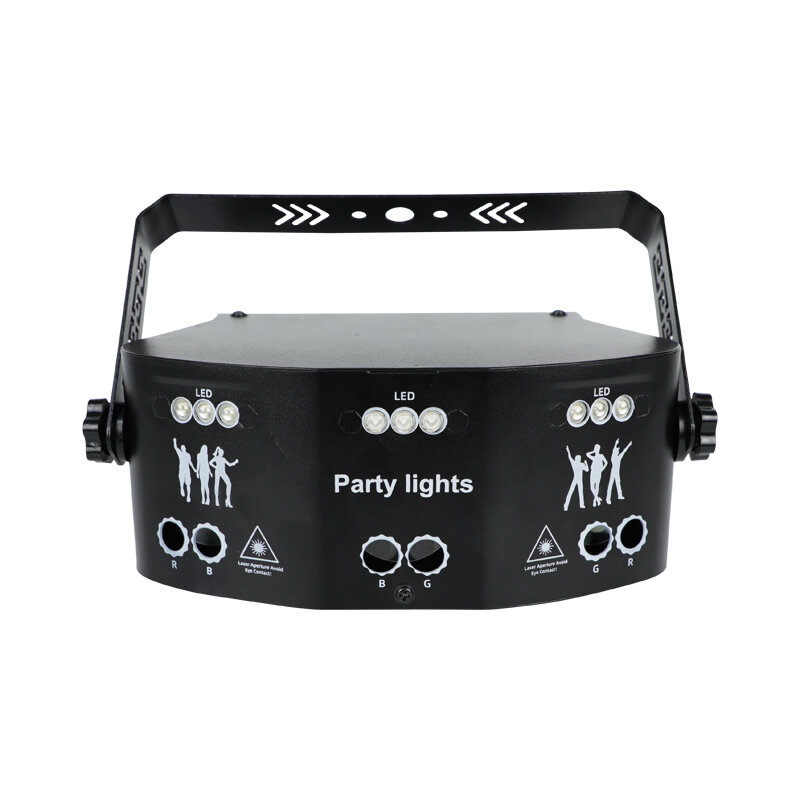YSH15 Eyes Home Party Light DMX Disco Laser Stage Lights LED Strobe Lighting DJ Rave Projector Decoration Music for Club Parti