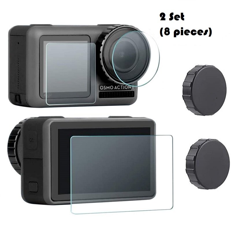 Ochronne szkło hartowane na ekran do DJI Osmo Action & Action 2 kamera sportowa odporne na zarysowania ochronne akcesoria foliowe