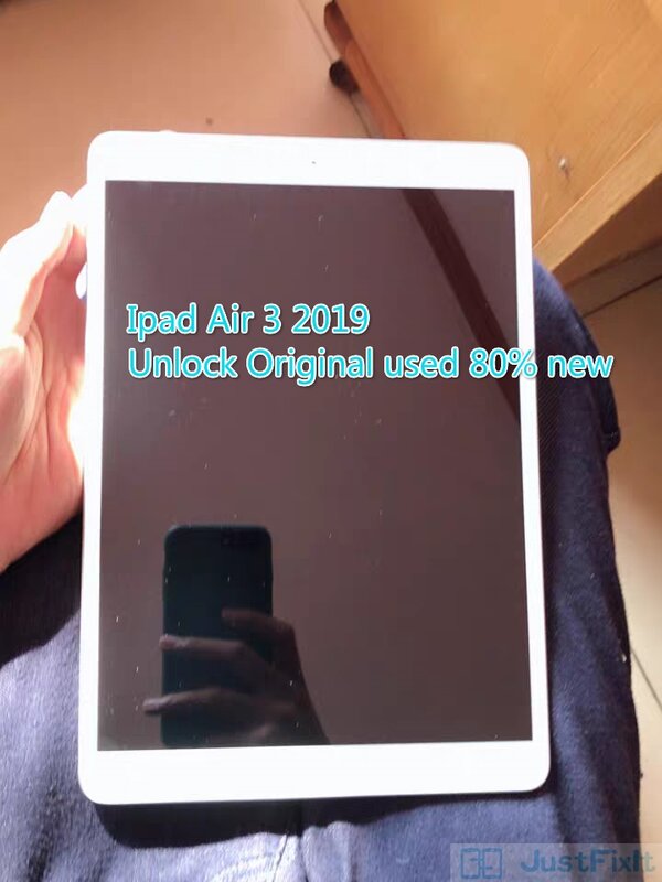 Original refurbish ipad ar (3rd geração), ipad ar 2019,10.5 polegadas wifi versão a2152 preto branco sobre 80% novo