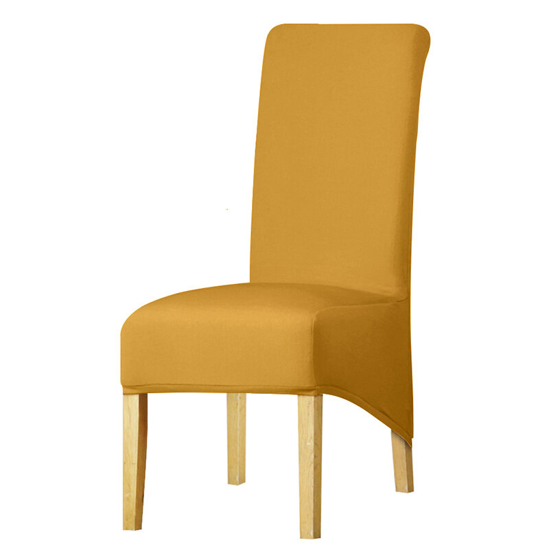 Cubierta de silla barata de talla grande XL,cubierta de silla larga de estilo europeo para restaurante,Hotel,fiesta,banquete en casa,1 unidad #Navy 