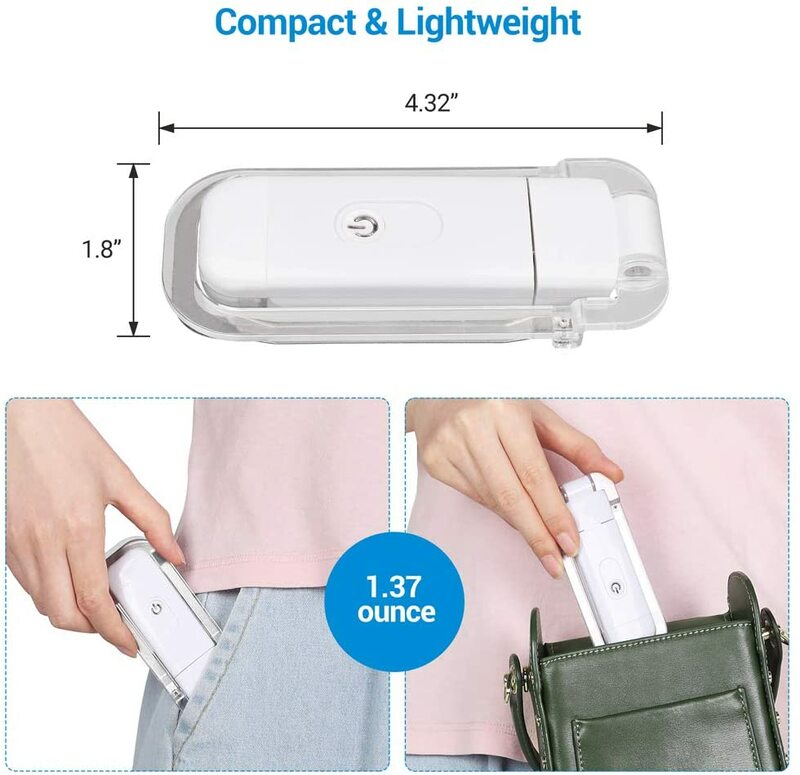Mini luz LED portátil para lectura de libros, lámpara de mesa Flexible con Clip de brillo, recargable por USB, para PC y portátil