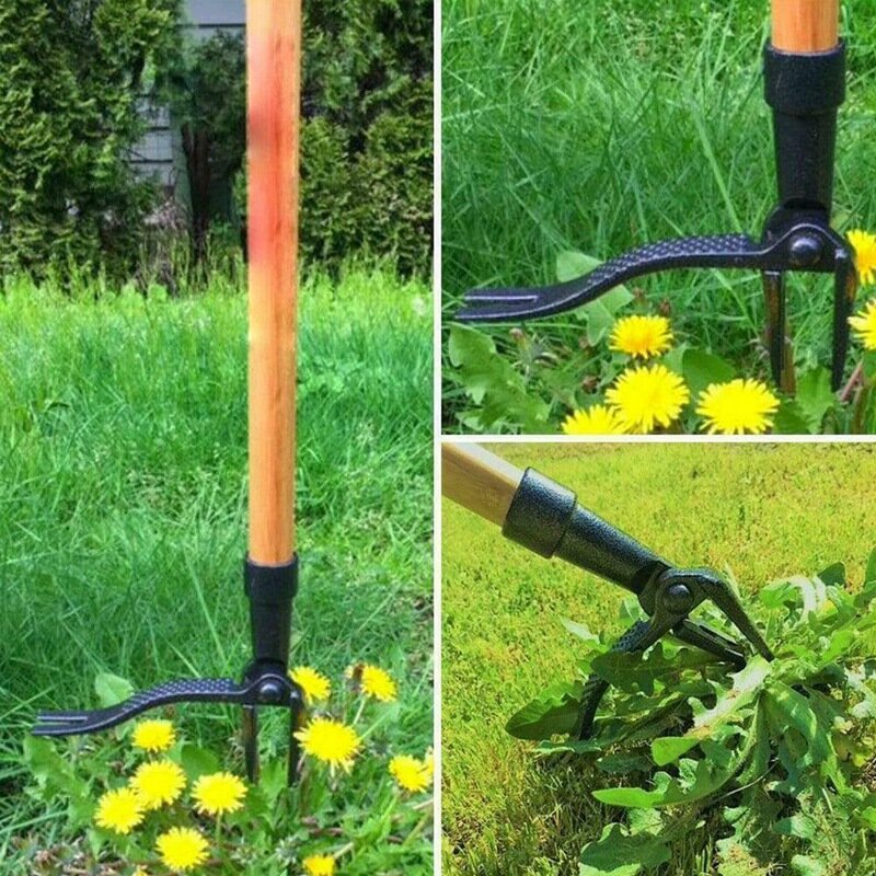Weeder o levante-se ferramenta extrator de ervas daninhas garra removedor raiz assassino ferramenta ao ar livre com pedal
