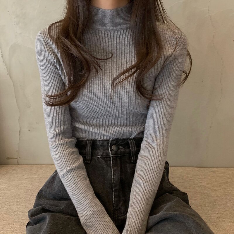 CMAZ-suéter de punto estilo coreano para mujer, cárdigan suave y cálido, prendas de vestir gruesas, Otoño, 2021