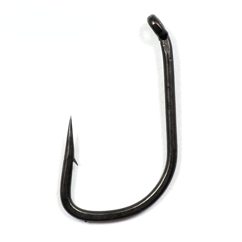 20pcs High Carbon Steel Carp Fishing Hook Bent Eye Micro Barb Terminal Tackle