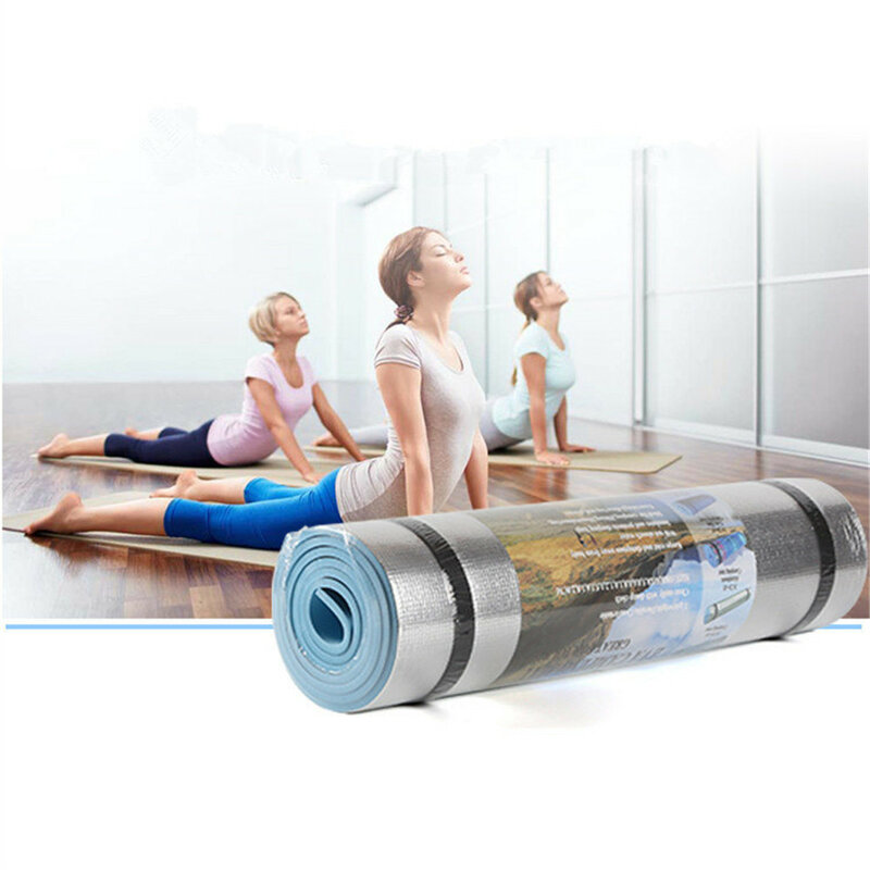 Yoga Mat Aluminum Film Moisture-proof Fitness Gymnastics Mats Workout Exercise Gym Fitness Pilates Pad Non Slip Carpet Mat