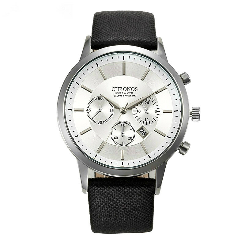 Relógios masculinos militar pulseira de couro analógico relógio de pulso de quartzo à prova dwaterproof água esporte relógios masculino relógio de pulso para homem reloj hombre
