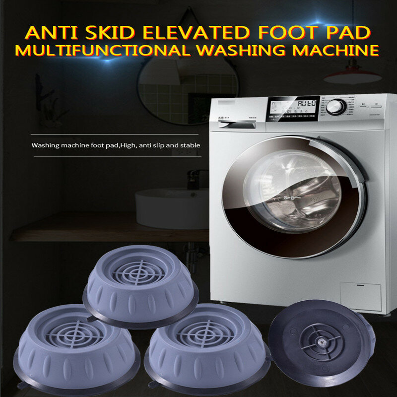 1 pçs anti vibração pés almofadas de borracha pernas slipstop silent skid raiser esteira para máquina lavar roupa suporte amortecedores acessórios