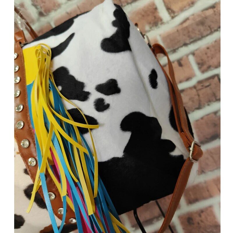 Moda marka projektant torba podróżna z motywem dla kobiet torebki krowa wzór w cętki duża torba na co dzień panie Weekend torba na bagaż 2021