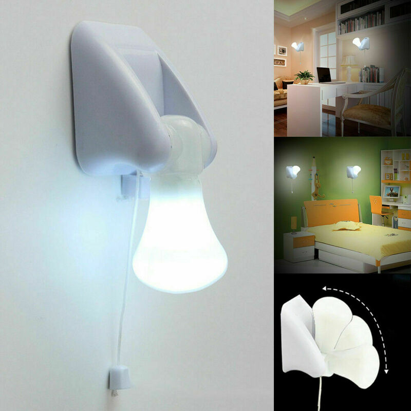 Bohlam Lampu LED Lampu Berguna Malam Portabel Bertenaga Baterai Tanpa Kabel untuk Anak-anak Bayi Kamar Tidur Dropship Lampu Malam LED