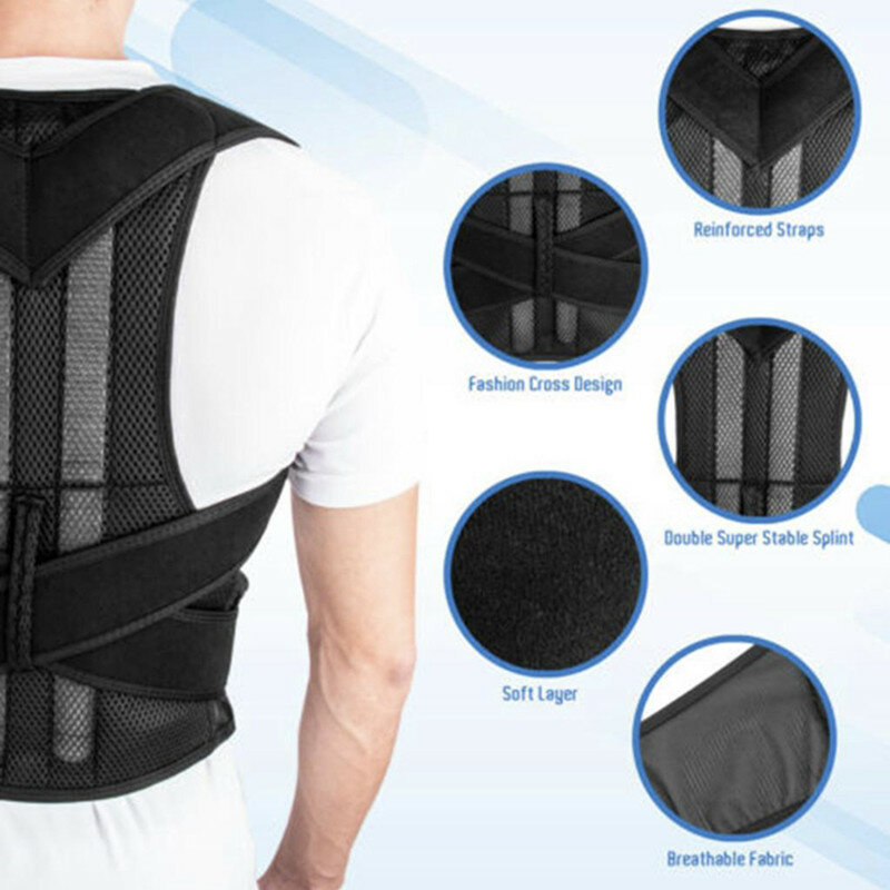 Posture Corrector Brace Clavicle Support Stop Slouching and Hunching Adjustable Back Trainer