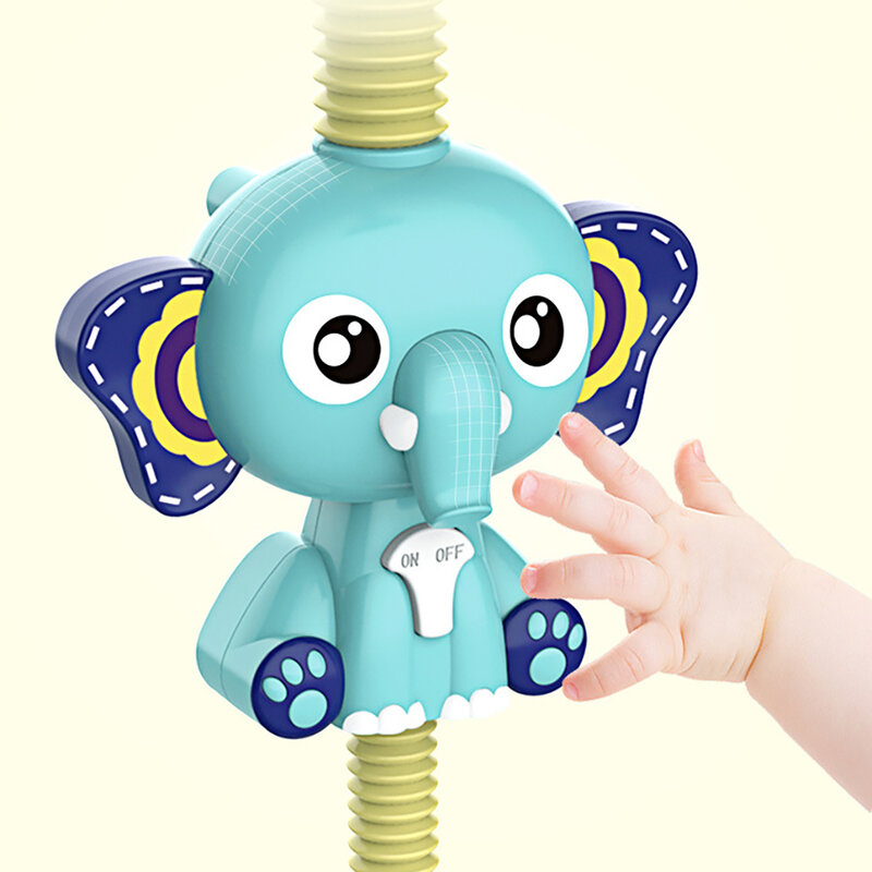 Mainan Mandi Air Bayi Permainan Hewan Model Keran Shower Penyemprot Listrik untuk Anak-anak Berenang Kamar Mandi Mainan Bayi