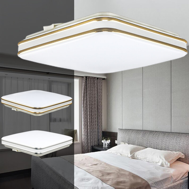 Luces LED de techo modernas para el hogar, lámpara de techo cuadrada de 12W, luz blanca fría de 220V, para sala de estar, dormitorio y cocina