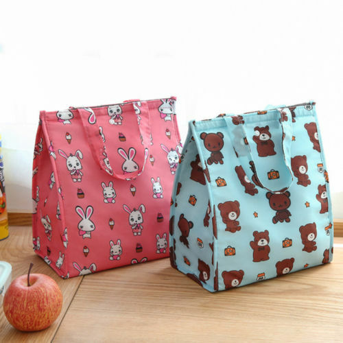 Heißer Verkauf Mode Lässig Tragbare Isolierte Thermische Kühler Bento Lunch Box Gedruckt Tote Picknick Lagerung Tasche Tasche Plus Größe