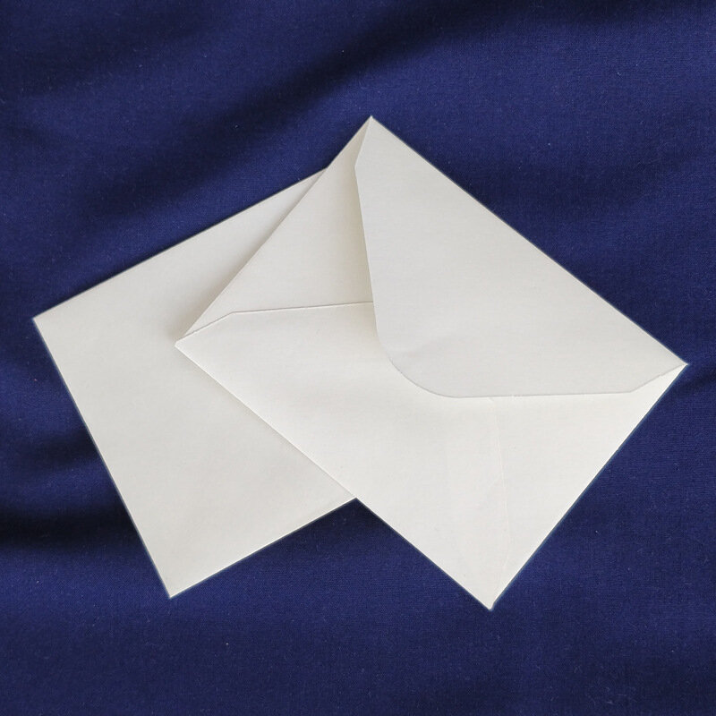 100 szt. Kość słoniowa prezent kartka z życzeniami małe koperty wesele zaproszenie list prezent pocztówka pakowanie białe koperty hurtownia