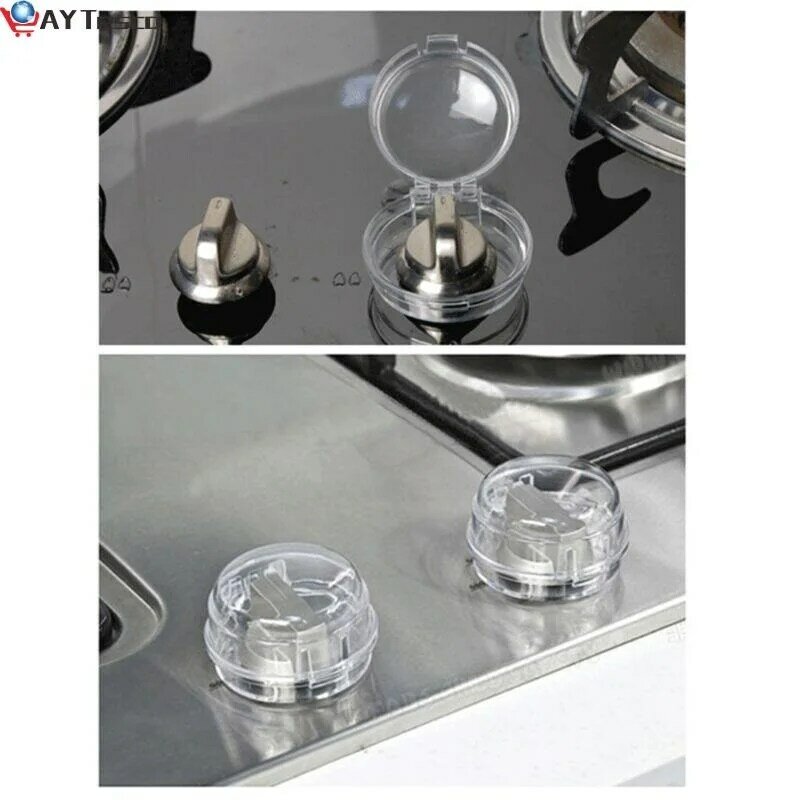 6 Pcs Baby Safety Oven Lock Lid Gas Stove Knob Covers Infant Child Protector Safety Material and Accurate Size Kitchen