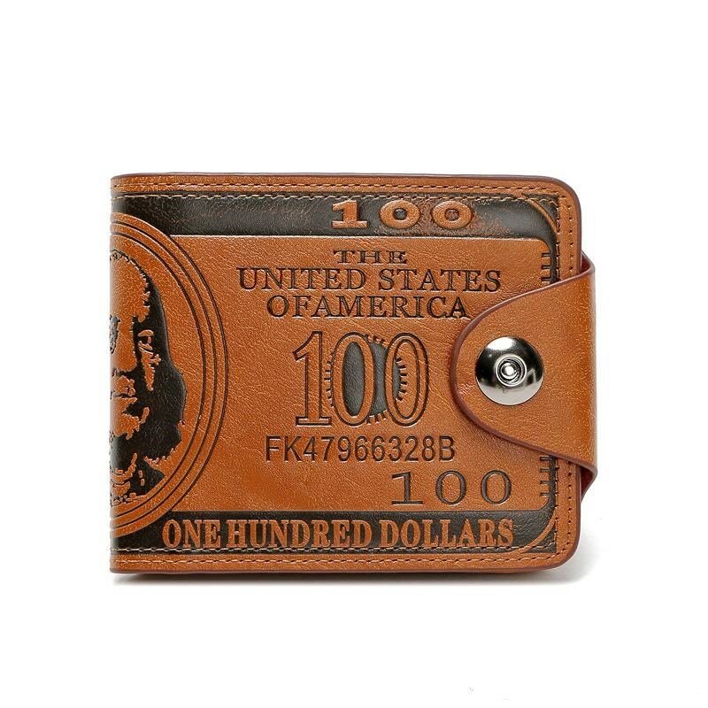 Модный мужской кожаный чехол-кошелек с застежкой тонкие короткие карманные кошельки Держатель для карт органайзер для денег классический