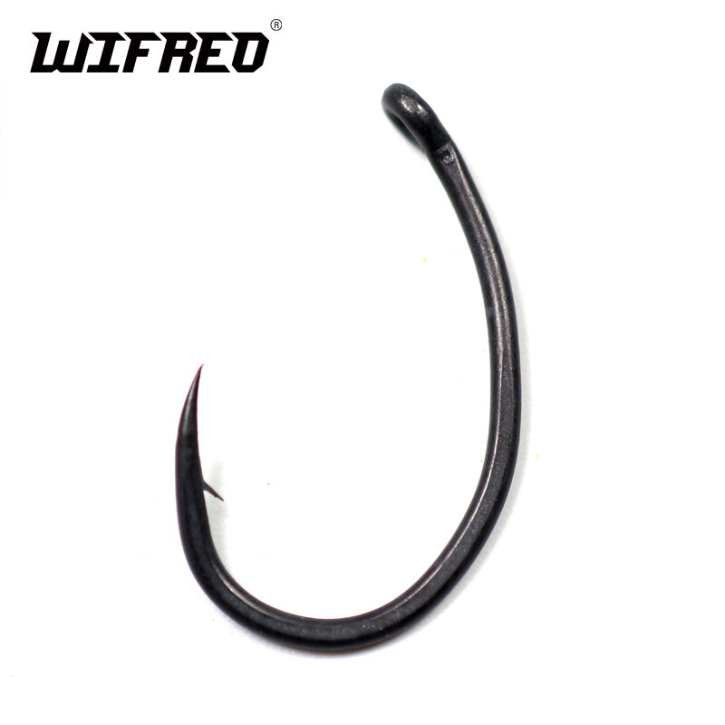 Wifreo, 30 шт., #2 #4 #6 #8 #10, крючок для ловли карпа, матовые черные крючки, острые рыболовные крючки