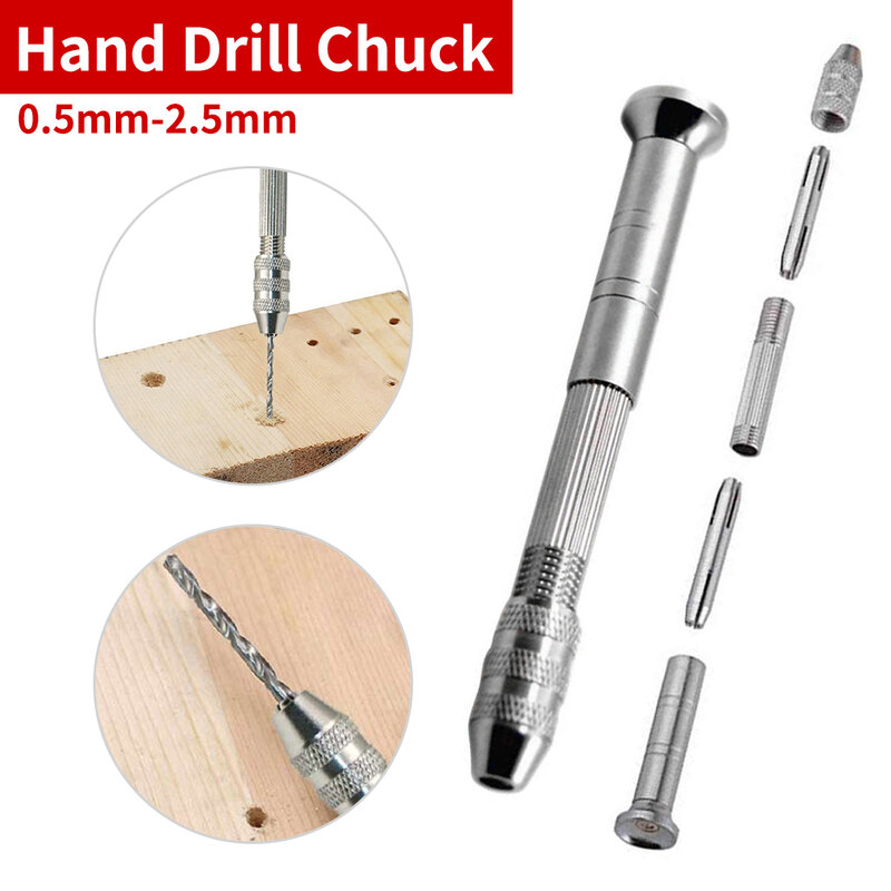 Woodworking drill with keyless chuck HSS twist drill bit high quality mini mini aluminum hand drill, rotary tool hand drill tool