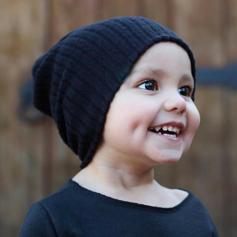 Cálido sombrero de invierno para bebé para niños de los niños de punto gorro niño niños bebé niñas sombrero gorra bebé lindo al por mayor de moda